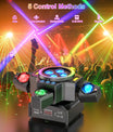 120W scenelys 4-i-1 RGBW moving head lyseffekt laserlys projektor partyslys med fjernkontroll for disco, DJ, bar, bursdagsfest