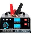 Smart batterilader 12V 30A / 24V 15A, bilbatterilader med vedlikehold og smart pulserende reparasjon for bil, lastebil, båt og motorsykkel