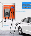 NOEIFEVO EV Wallbox beskyttelsesboks, egnet for ulike EV-ladere, krok for oppbevaring, tyverisikret, beskyttet mot regn og støv
