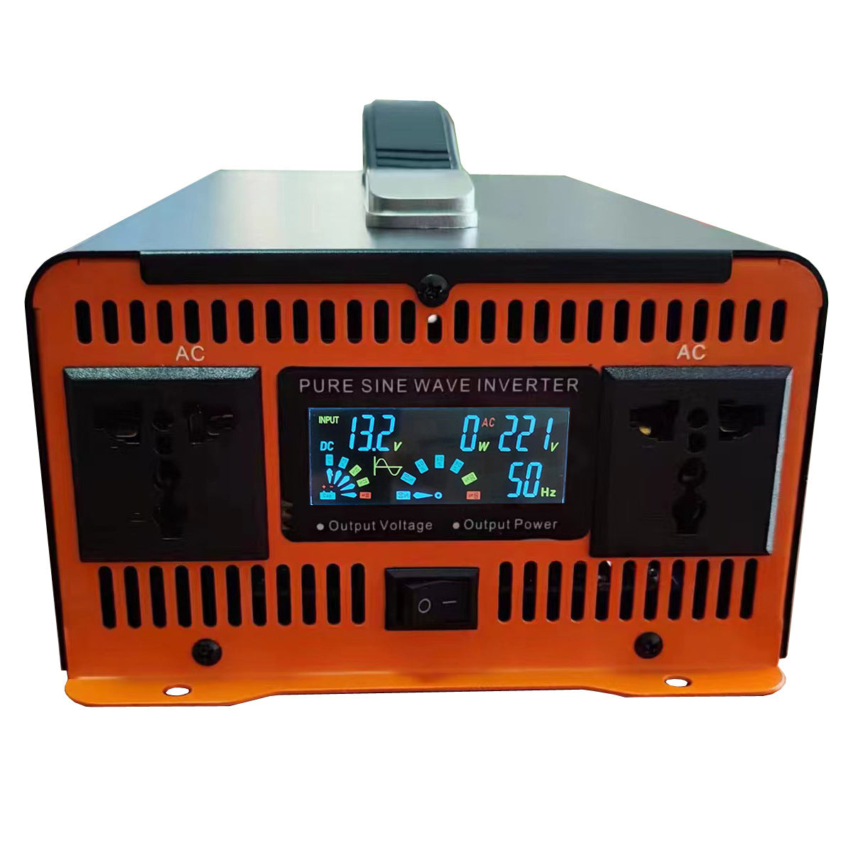 Wechselrichter 5000W auf 12000W Spannungswandler reine Sinuswelle 12V 24V 48V 60V 72V 96V auf 230V Wechselrichter mit LCD-Spannungsanzeige