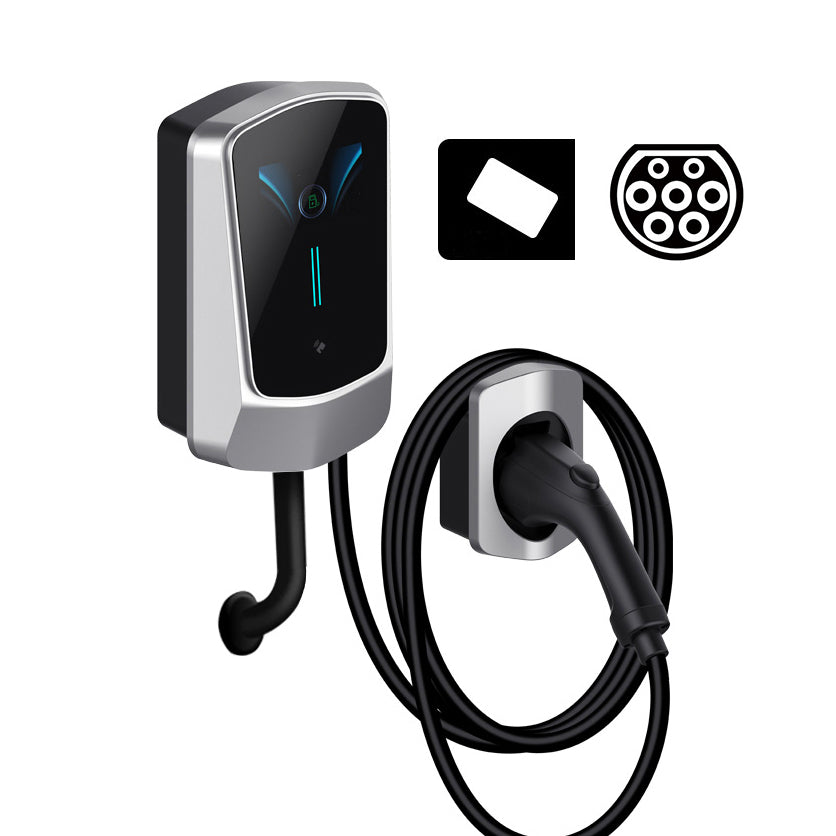 Noeifevo Q6 22KW EV Ladestasjon Wallbox 32A 3Phase Type 2 5M DC6mA RCD-beskyttelse