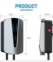 Noeifevo Q8 7KW 11KW 22KW EV Wallbox Ladestasjon Type 2 5M EV Power Hurtigladekabel med RFID Wifi
