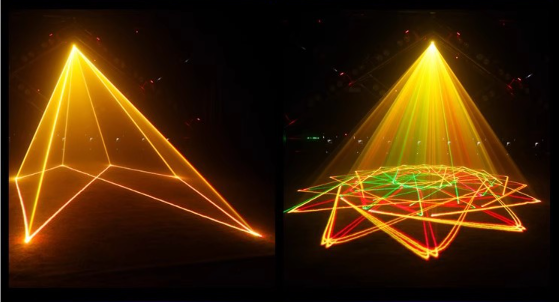 2W fullfarget Phantom-laserlys, profesjonelt сценelys, egnet for KTV, barer, nattklubber og sceneopptredener