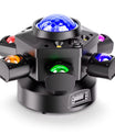 120W Sechsarmige Bühnenleuchte, Moving Head Licht mit RGBW 4-in-1-Effekt und DMX512-Steuerung, geeignet für Diskotheken, Partys, Konzerte, Kirchen, Hochzeiten und Theater.