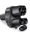 Adattatore per caricatore EV NOEIFEVO CCS2 e Tipo 2 a Tesla NACS, AC 32A DC 400A, compatibile con Tesla Model 3/X/Y, prodotto negli Stati Uniti, adattatore combinato CCS2, supporta i caricabatterie CCS2 e Tipo 2