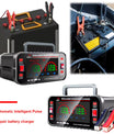 12 10A / 24V 5A Caricabatterie per auto completamente automatico Caricabatterie per auto con riparazione a impulsi intelligenti Caricabatterie per batteria di motocicletta