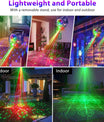 4-i-1 discokule – partylampe med 64 mønstre, musikkstyrt discolampe med fjernkontroll, RGB-UV-strobelys for hjemmet, bar, klubb, uteområder og bursdagsfester