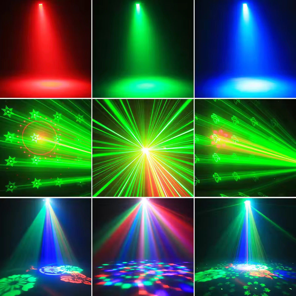 40W RGB LED Bienenauge Beam-Effektleuchte 5IN1 Disco-Kugel Färbemuster Stroboskop DJ-Licht für Disco-Party und Bühne