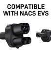 Adattatore per caricatore EV NOEIFEVO CCS2 e Tipo 2 a Tesla NACS, AC 32A DC 400A, compatibile con Tesla Model 3/X/Y, prodotto negli Stati Uniti, adattatore combinato CCS2, supporta i caricabatterie CCS2 e Tipo 2