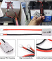 חיבור זרם גבוה 50A 600V, Anderson 50A ל-חיבור מהיר M8, כבל חשמלי 8 AWG באורך 20 ס