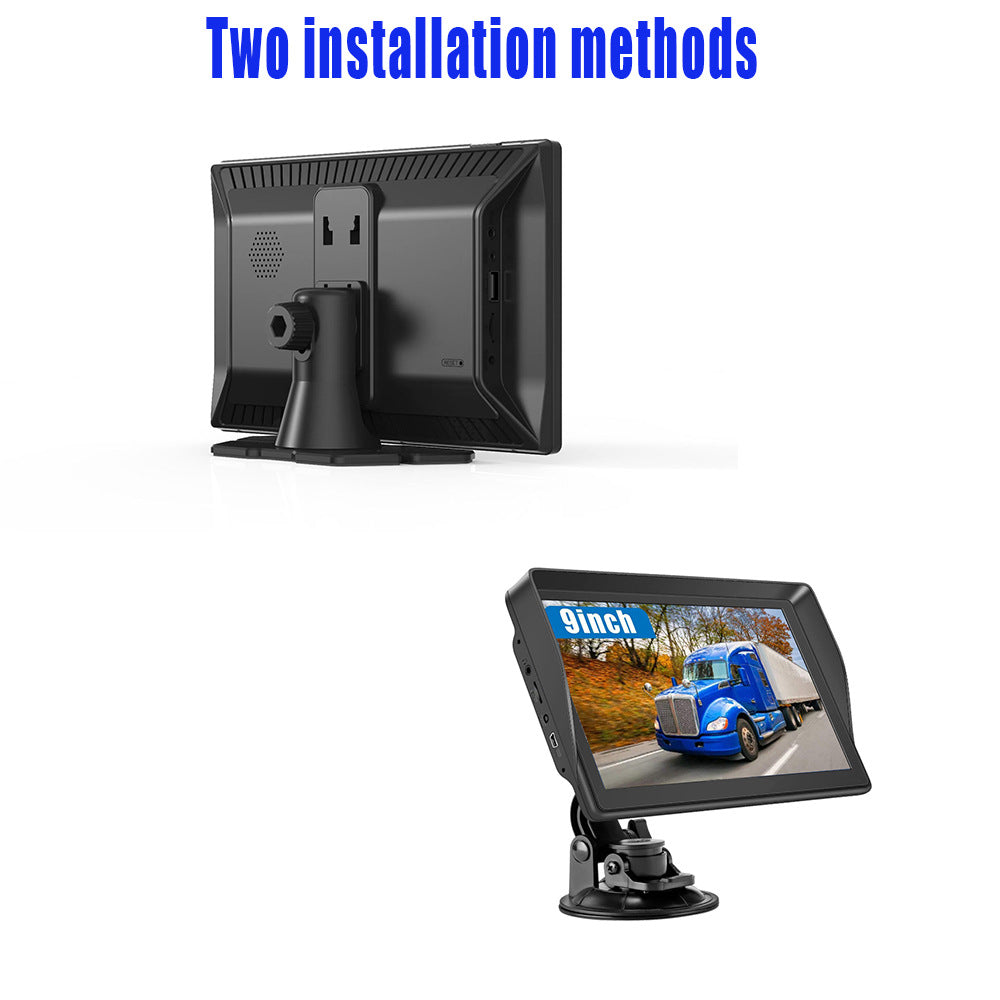 NOEIFEVO XT90 GPS-navigation, 9-tommers berøringsskærm med Europakort, 8GB ROM + 256MB RAM, flersproget support, FM-transmission, til biler/varevogne/lastbiler