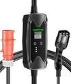 22KW 32A 3 fase mobiele EV inbouwdoos, Type 2 snellader voor elektrische voertuigen, 5 meter kabel, CEE 32A stekker.