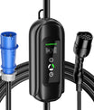 NOEIFEVO 7,2KW EV ladekabel, type 2 32A 1 fase EV lader, mobil EVSE ladestasjon med CEE Blue plugg
​