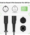 NOEIFEVO 48V 20A golfvogn batterilader for Club Car Precedent & DS med OBC-kabel