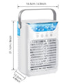 Mobil klimaanlegg, 700 ml mini-klimaanlegg, bærbart 4-i-1 mobil klimaanlegg med USB, med 2/4/6 timers timer, 3 hastigheter og 2 tåkemodus, 7 farger, mini luftkjøler for hjemmet, kontoret
