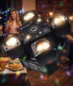 90W RGB LED Beam Moving Head Partylicht, Rot-Grüner Laser mit weißem Blitzlicht, DMX512 & Sound-to-Light Steuerung für DJ-Partys