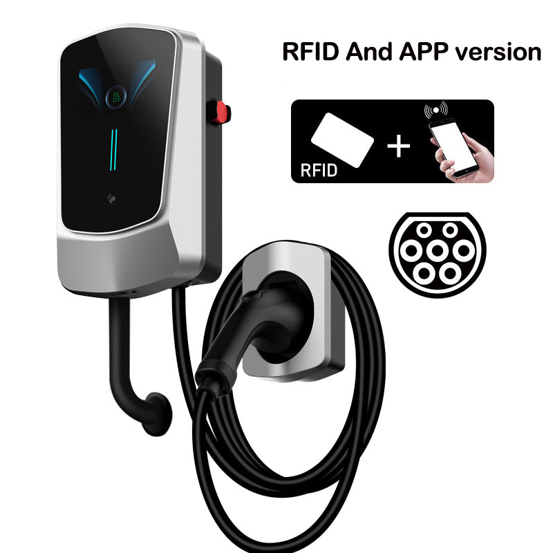 Noeifevo Q6 EV Ladestation Wallbox 11kW 16A Type 2 5M DC6mA RCD-beskyttelse